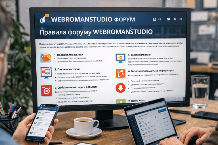 правила форуму WEBROMANSTUDIO