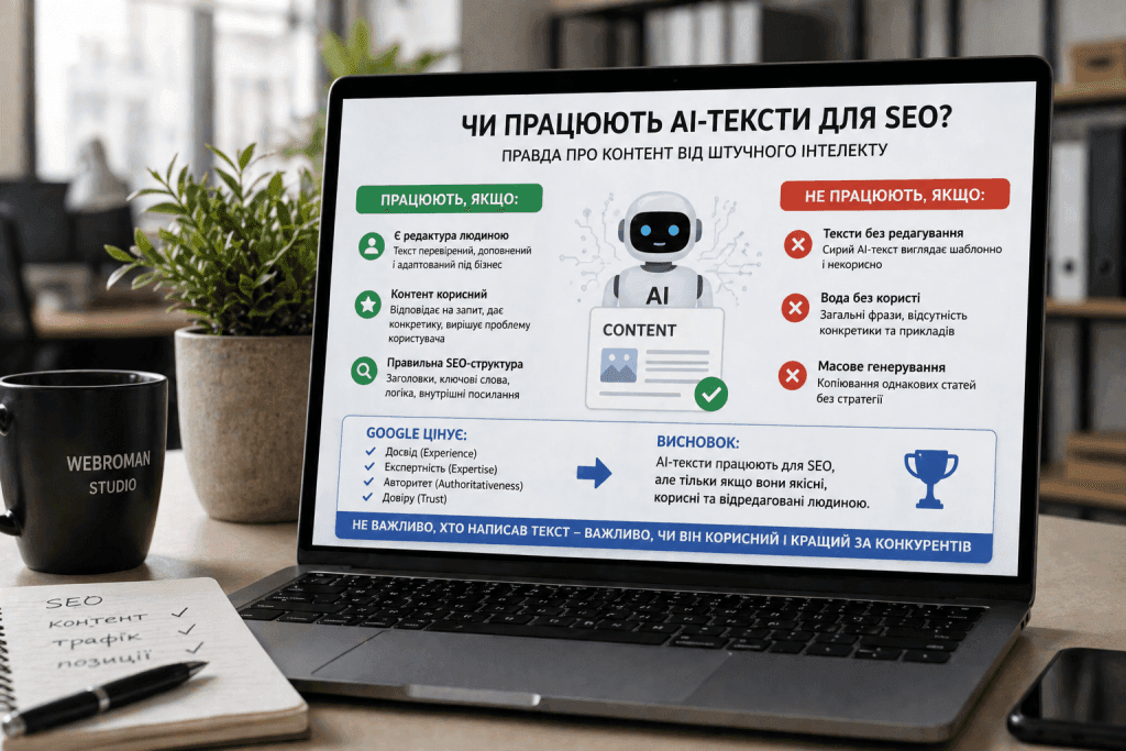 чи працюють AI-тексти для SEO