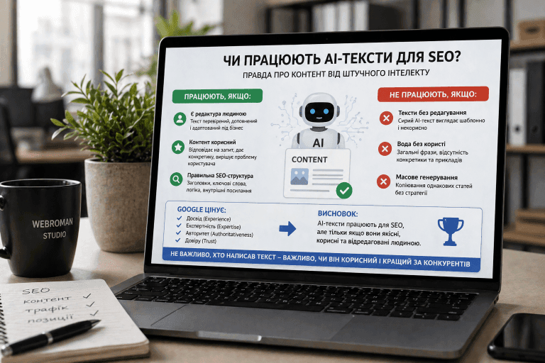 чи працюють AI-тексти для SEO